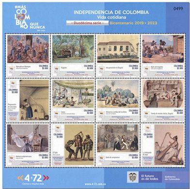 n° 2351/2362 - Timbre COLOMBIE Poste