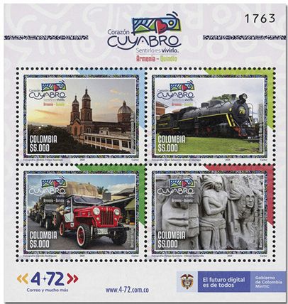 n° 2399/2402 - Timbre COLOMBIE Poste