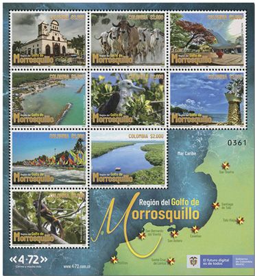 n° 2403/2411 - Timbre COLOMBIE Poste