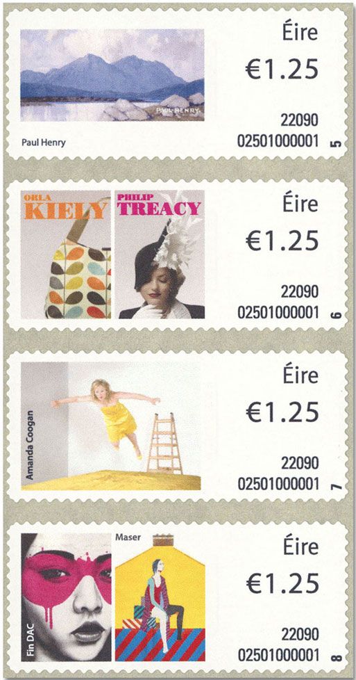 n° 135/138 + n° 139/142 - Timbre IRLANDE Timbres de distributeurs