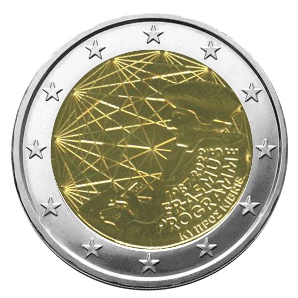 2 EURO COMMEMORATIVE 2022 : CHYPRE (35 Ans du Programme Erasmus)