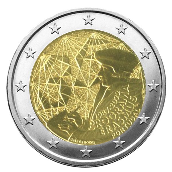 2 EURO COMMEMORATIVE 2022 : PORTUGAL (35 Ans du Programme Erasmus)