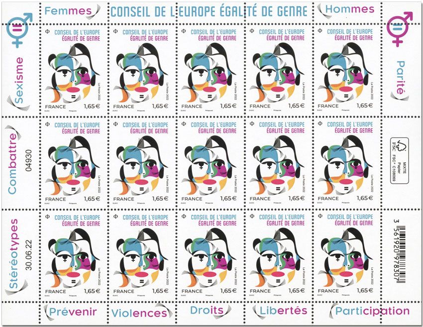 n° F3 - Timbre France Feuillets de France (Service n° 182)