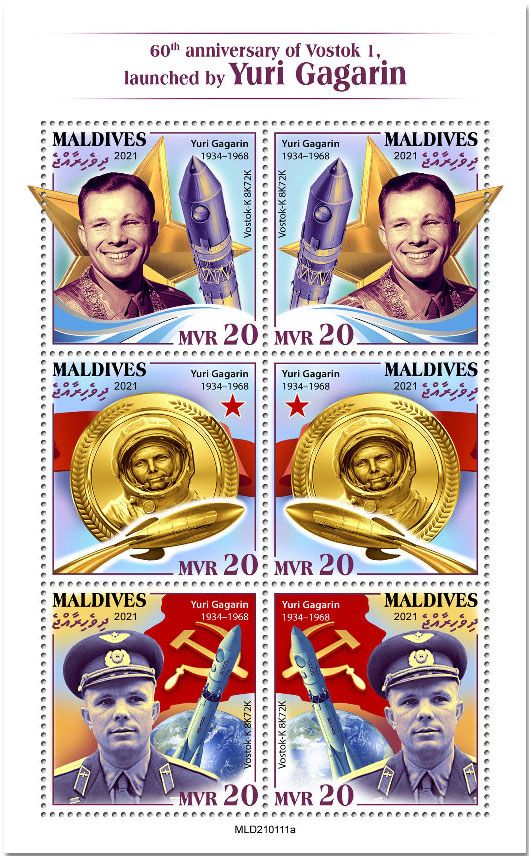 n° 7543/7548  - Timbre MALDIVES Poste