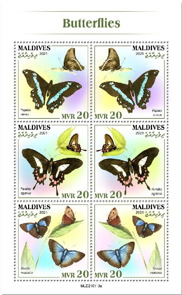 n° 7549/7554  - Timbre MALDIVES Poste