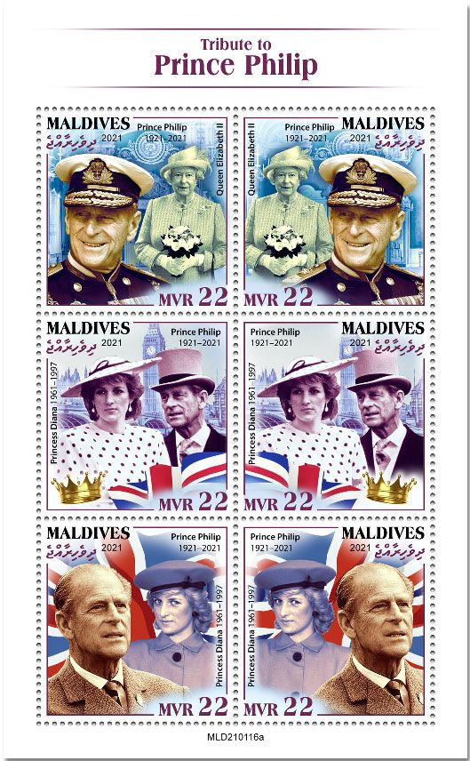 n° 7573/7578  - Timbre MALDIVES Poste