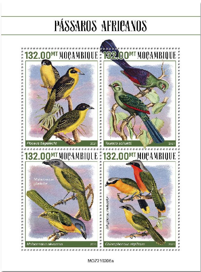 n° 9155/9158  - Timbre MOZAMBIQUE Poste