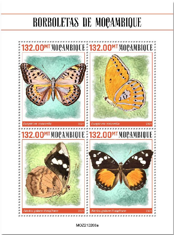 n° 9163/9166  - Timbre MOZAMBIQUE Poste