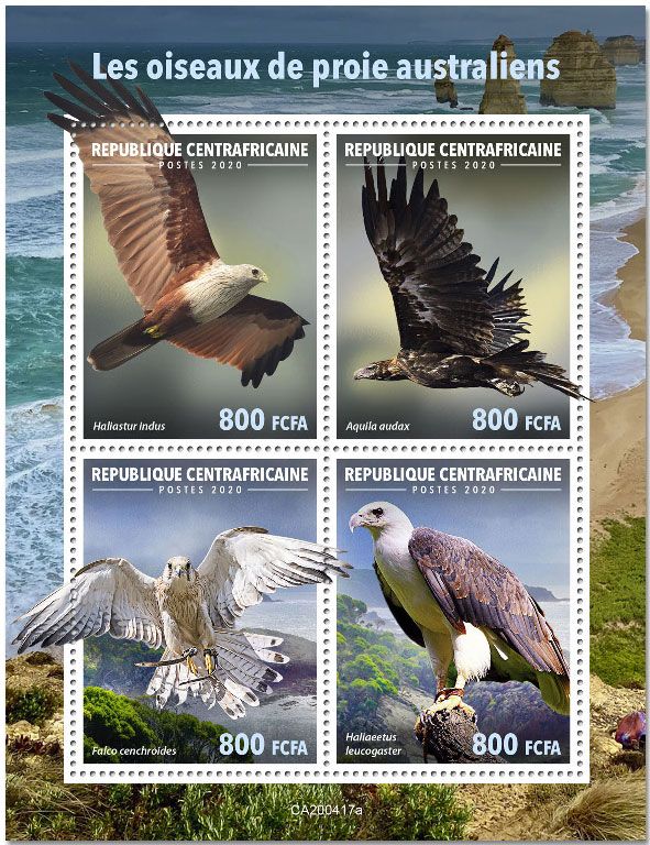 n° 7011/7014  - Timbre CENTRAFRIQUE Poste