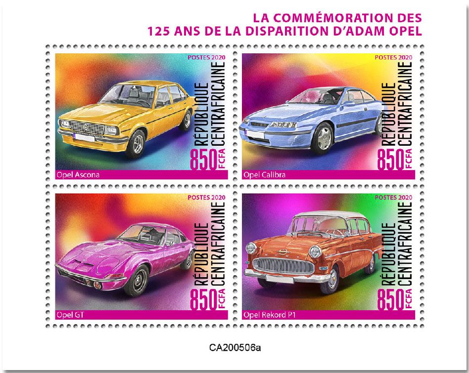 n° 7098/7101  - Timbre CENTRAFRIQUE Poste