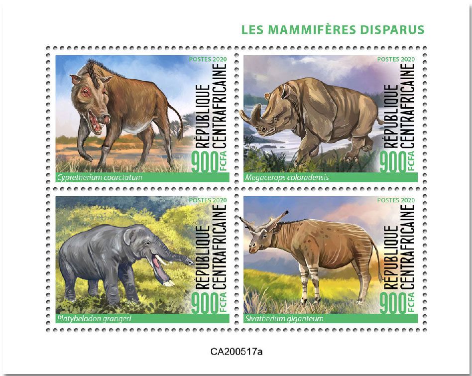 n° 7230/7233  - Timbre CENTRAFRIQUE Poste