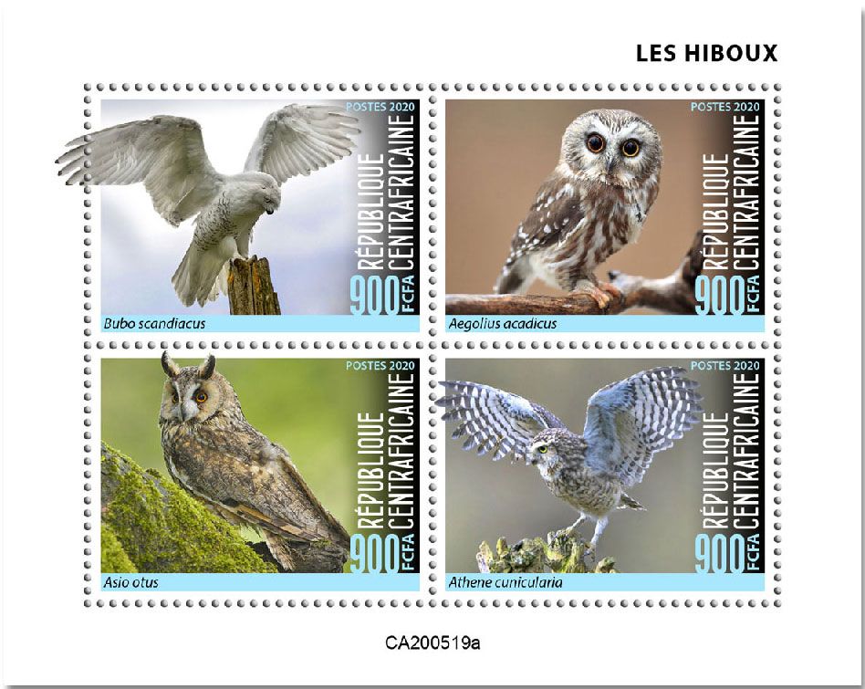 n° 7254/7257  - Timbre CENTRAFRIQUE Poste