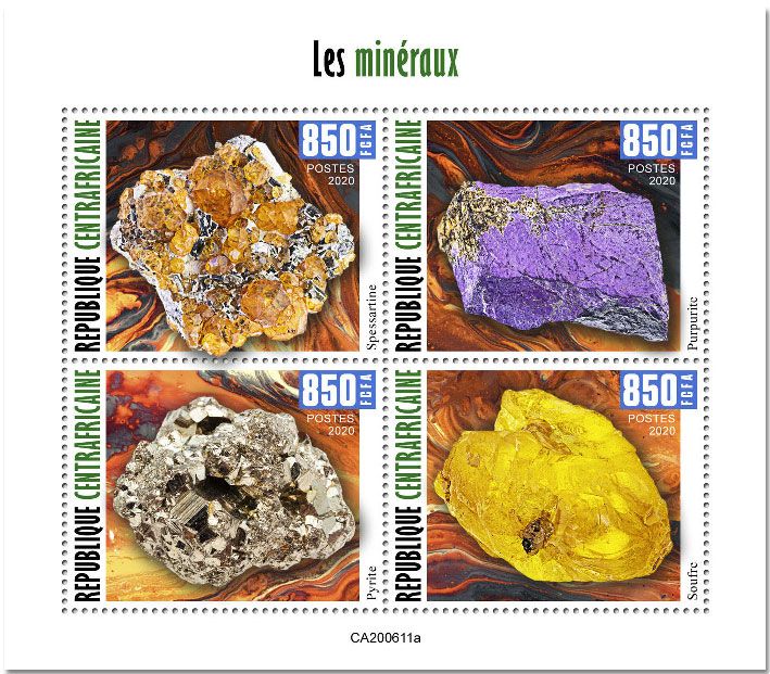 n° 7428/7431  - Timbre CENTRAFRIQUE Poste