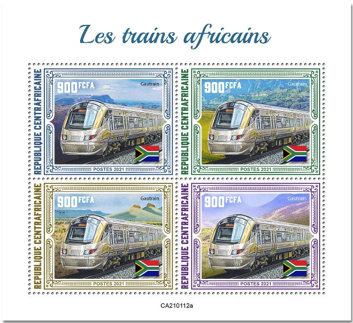 n° 7610/7613  - Timbre CENTRAFRIQUE Poste