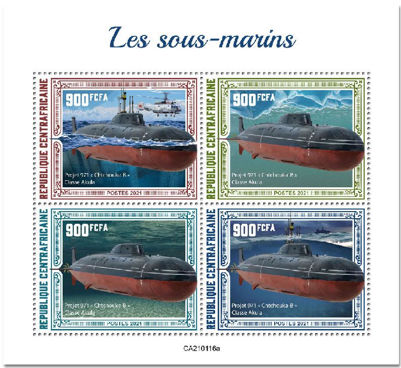 n° 7626/7629  - Timbre CENTRAFRIQUE Poste