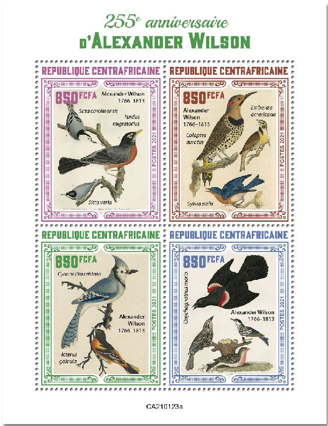 n° 7654/7657  - Timbre CENTRAFRIQUE Poste