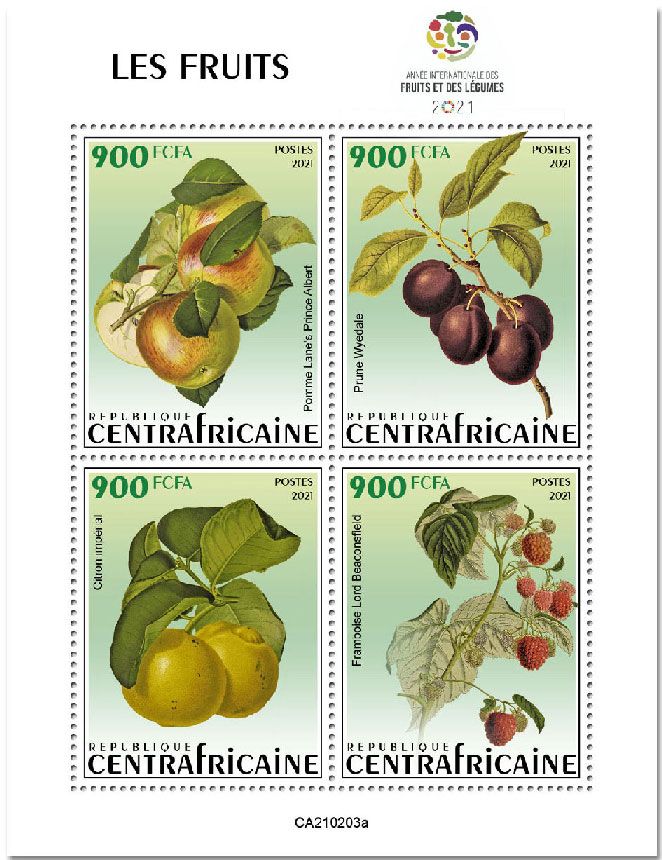 n° 7702/7705  - Timbre CENTRAFRIQUE Poste