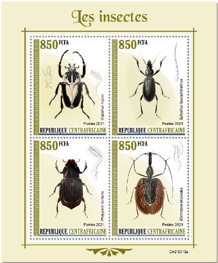 n° 7919/7922  - Timbre CENTRAFRIQUE Poste