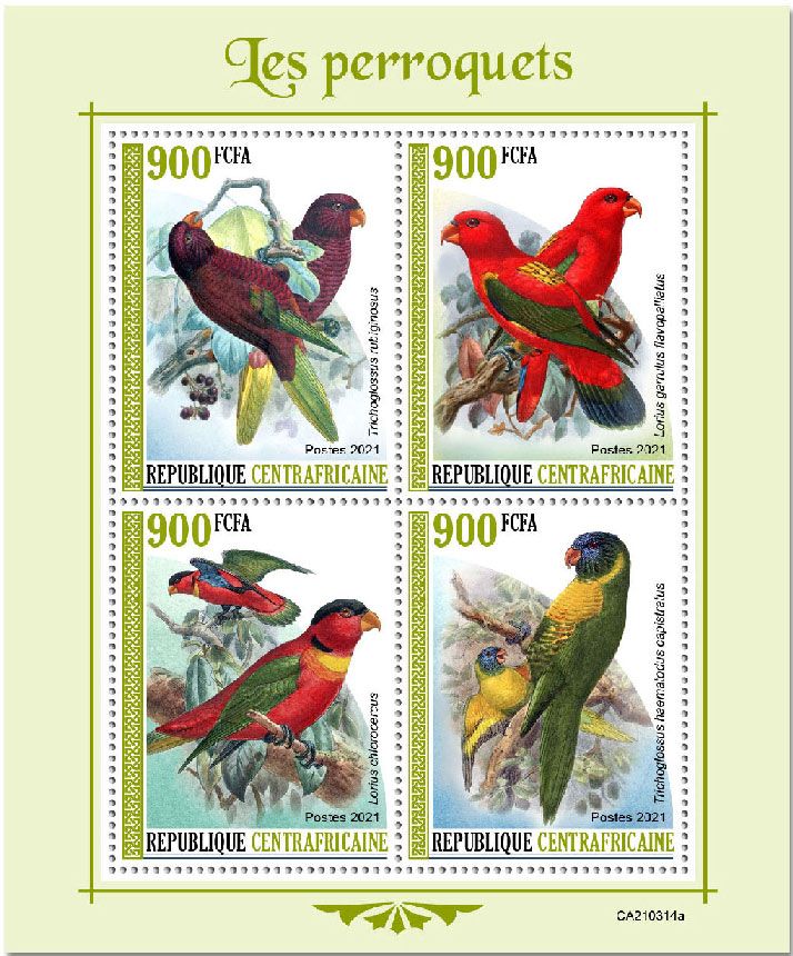 n° 7923/7926  - Timbre CENTRAFRIQUE Poste