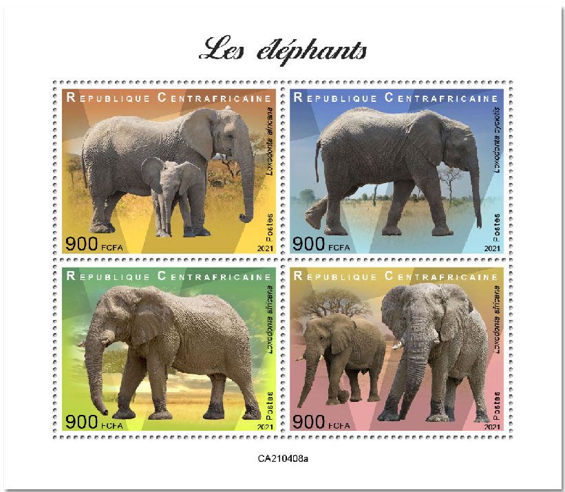 n° 8053/8056  - Timbre CENTRAFRIQUE Poste