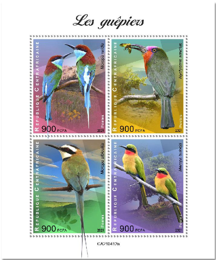 n° 8069/8072  - Timbre CENTRAFRIQUE Poste