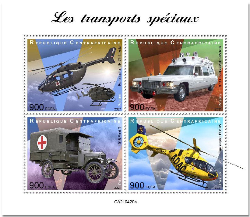 n° 8101/8104  - Timbre CENTRAFRIQUE Poste