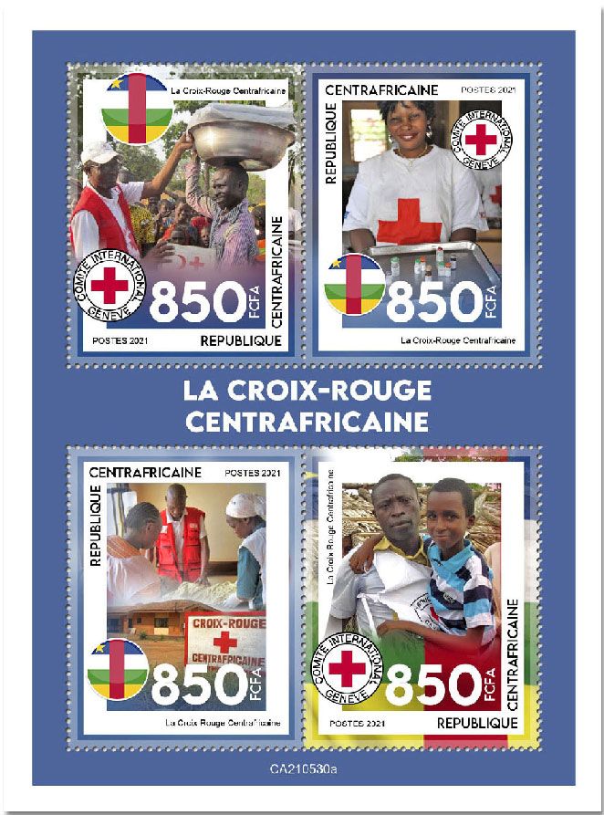 n° 8295/8298  - Timbre CENTRAFRIQUE Poste