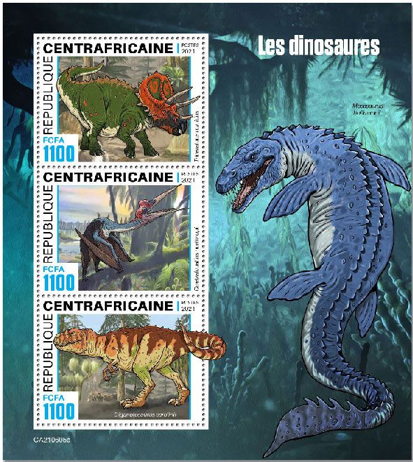 n° 8318/8320  - Timbre CENTRAFRIQUE Poste