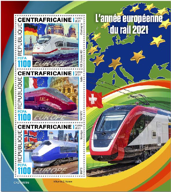 n° 8330/8332  - Timbre CENTRAFRIQUE Poste