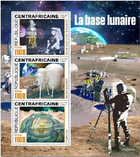 n° 8351/8353  - Timbre CENTRAFRIQUE Poste