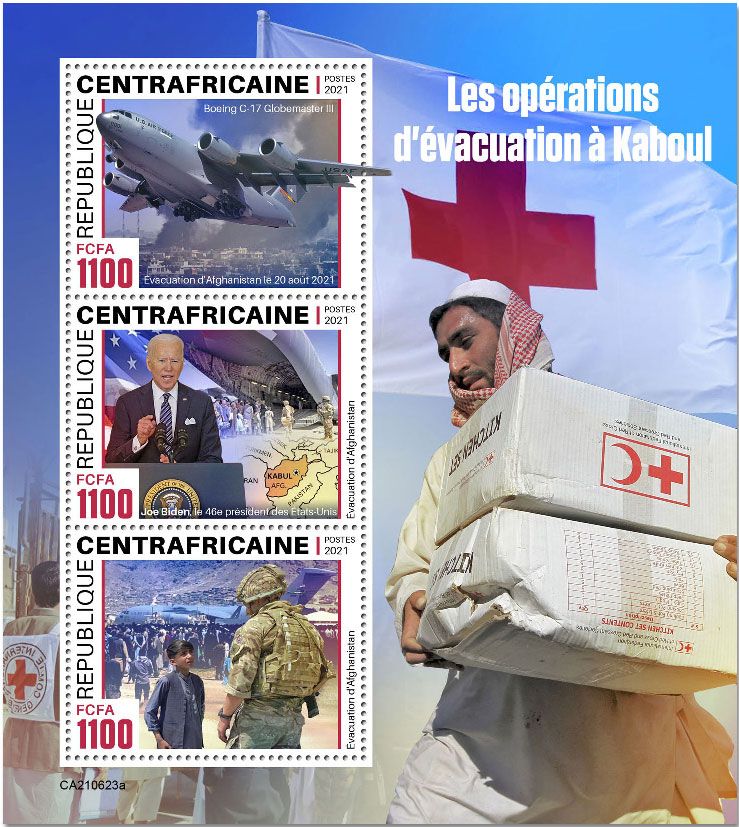 n° 8373/8375  - Timbre CENTRAFRIQUE Poste