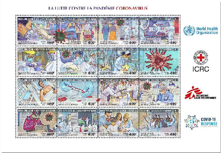 n° 8410/8425  - Timbre CENTRAFRIQUE Poste