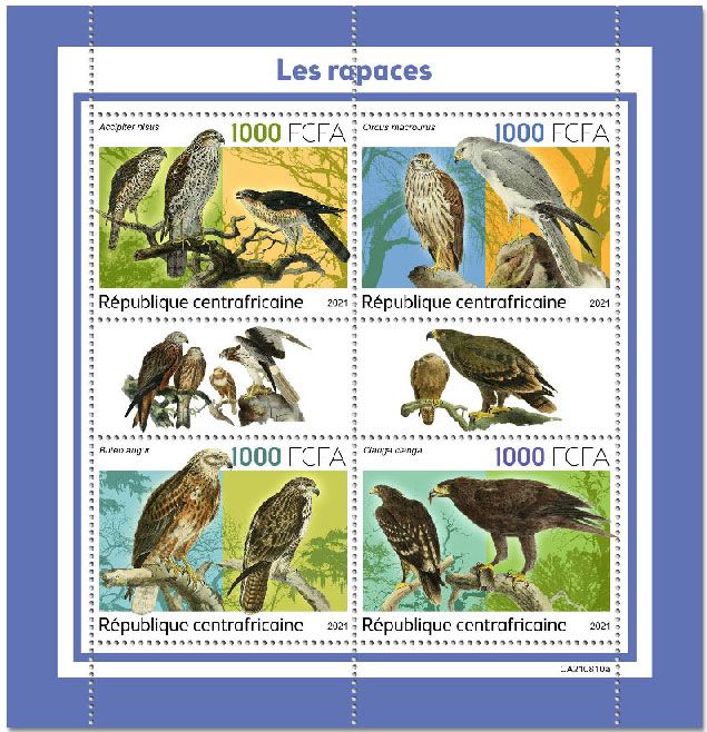 n° 8711/8714  - Timbre CENTRAFRIQUE Poste