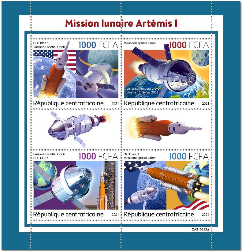 n° 8759/8762  - Timbre CENTRAFRIQUE Poste