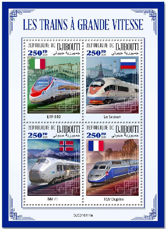 n° 3413/3416  - Timbre DJIBOUTI Poste