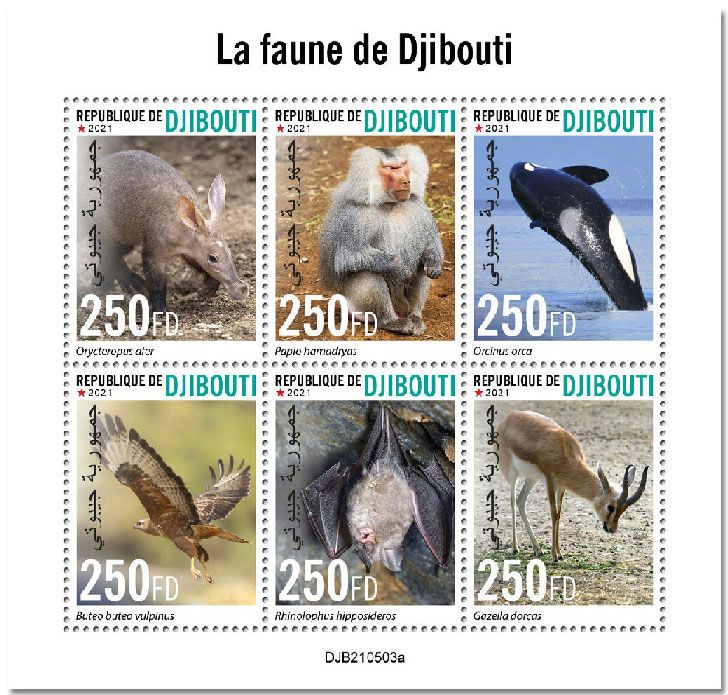 n° 3676/3681  - Timbre DJIBOUTI Poste