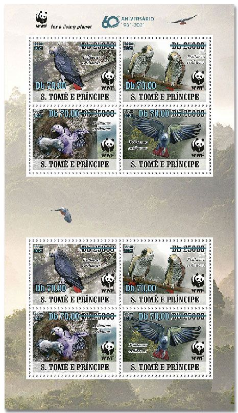 n° 7793/7796  - Timbre SAINT-THOMAS ET PRINCE Poste