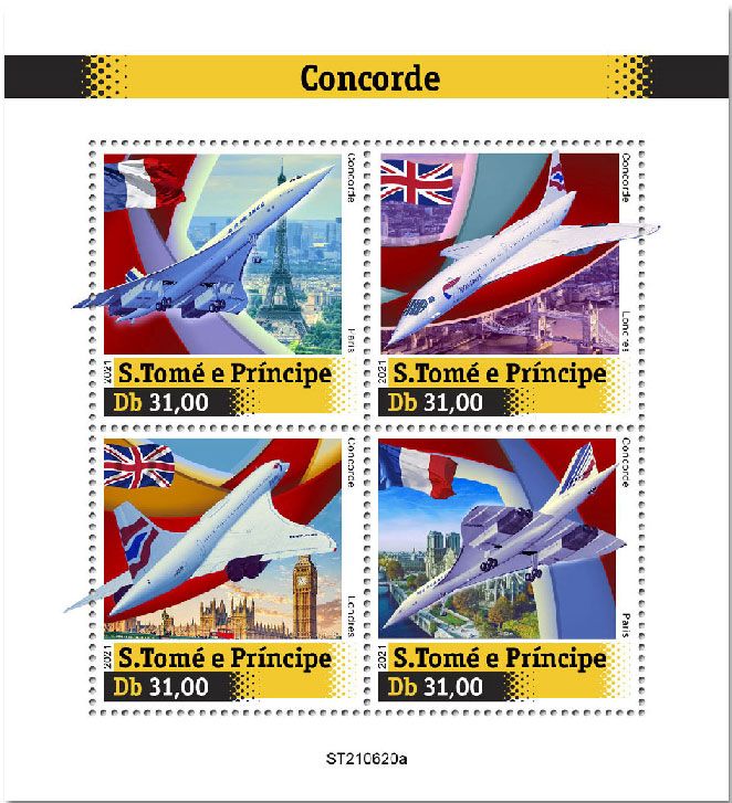 n° 8557/8560  - Timbre SAINT-THOMAS ET PRINCE Poste