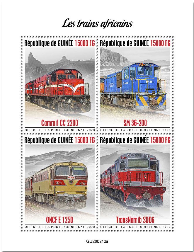 n° 10416/10419  - Timbre GUINEE Poste