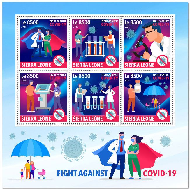 n° 10155/10160  - Timbre SIERRA LEONE Poste