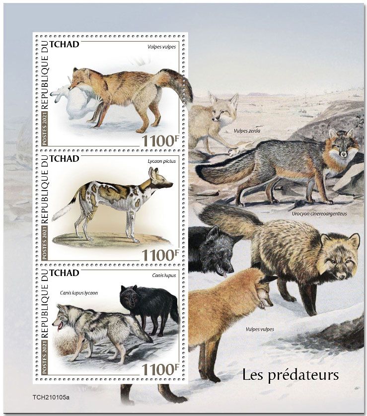 n° 3176/3178  - Timbre TCHAD Poste