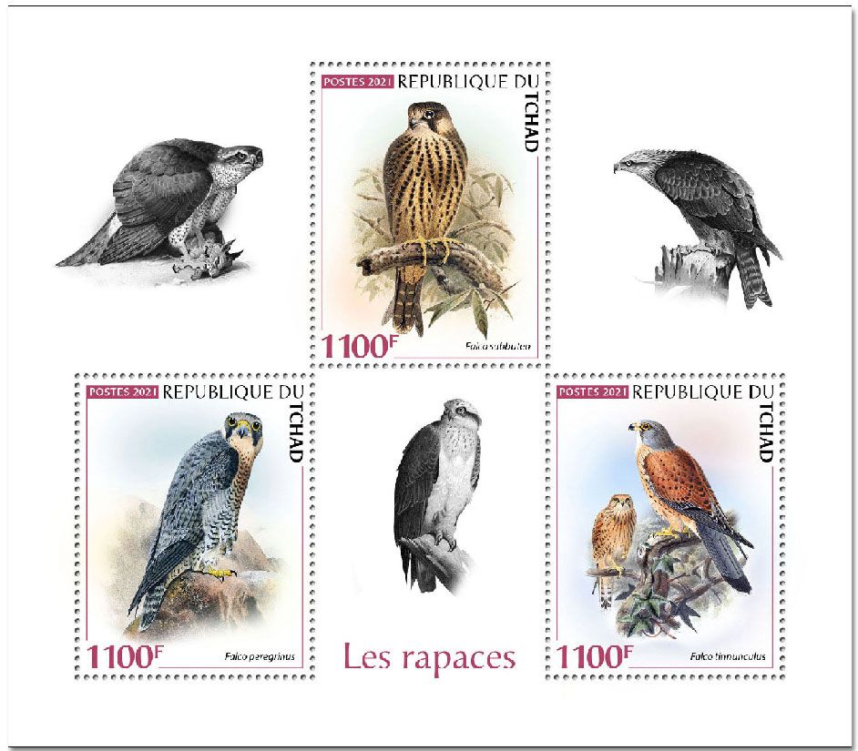 n° 3203/3205  - Timbre TCHAD Poste