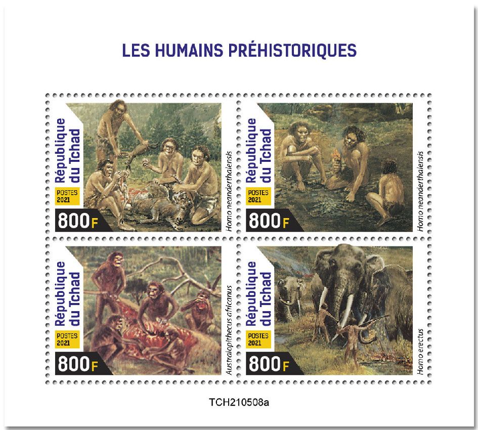 n° 3818/3821  - Timbre TCHAD Poste