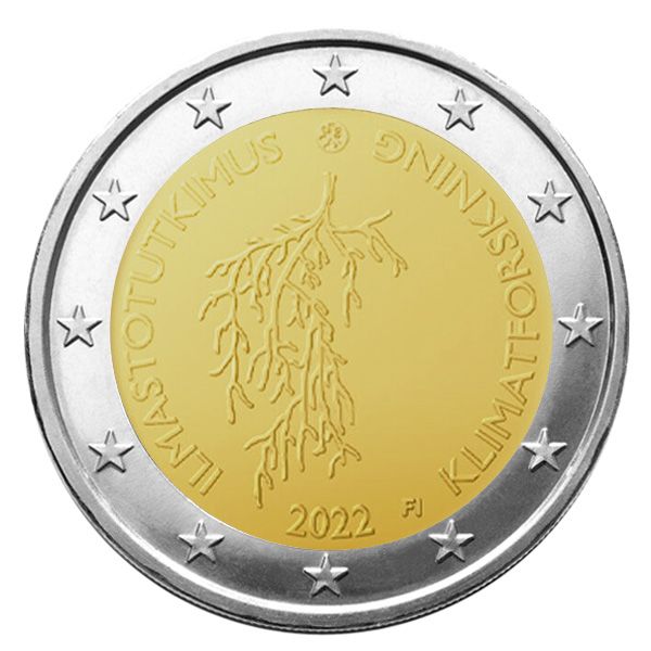 2 EURO COMMEMORATIVE 2022 : FINLANDE (Recherche sur le climat)