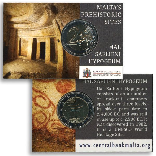 BU : 2 EURO COMMEMORATIVE 2022 : MALTE (Hypogée de Hal Saflieni)