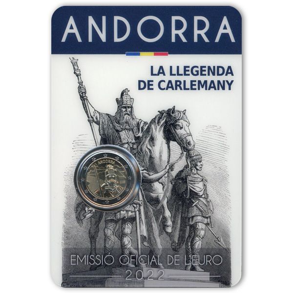 BU : 2 EURO COMMEMORATIVE 2022 : ANDORRE (La légende de Charlemagne)