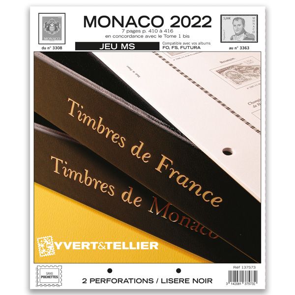 MONACO MS : 2022 (JEUX SANS POCHETTES)