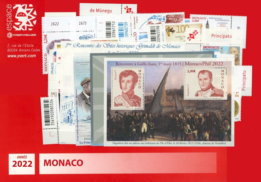 nr. 3010/3061 -  Stamp Monaco Year set (2015)