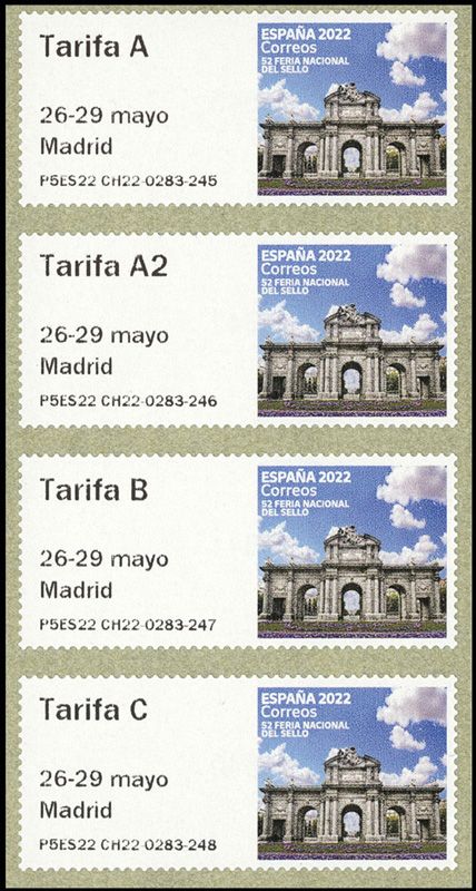 n° 184 - Timbre ESPAGNE Timbres de distributeurs