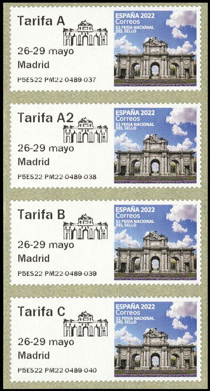 n° 184a - Timbre ESPAGNE Timbres de distributeurs